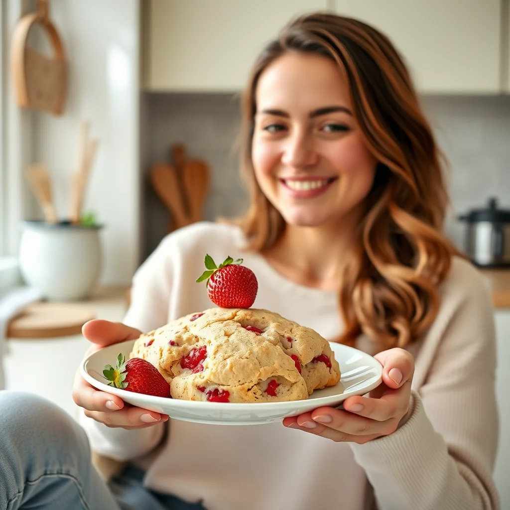 Keto Instant Pot Strawberry Scones – vegetarian recipe