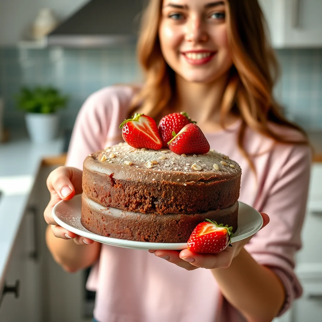 Instant Pot Strawberry Almond Cake – vegetarian recipe