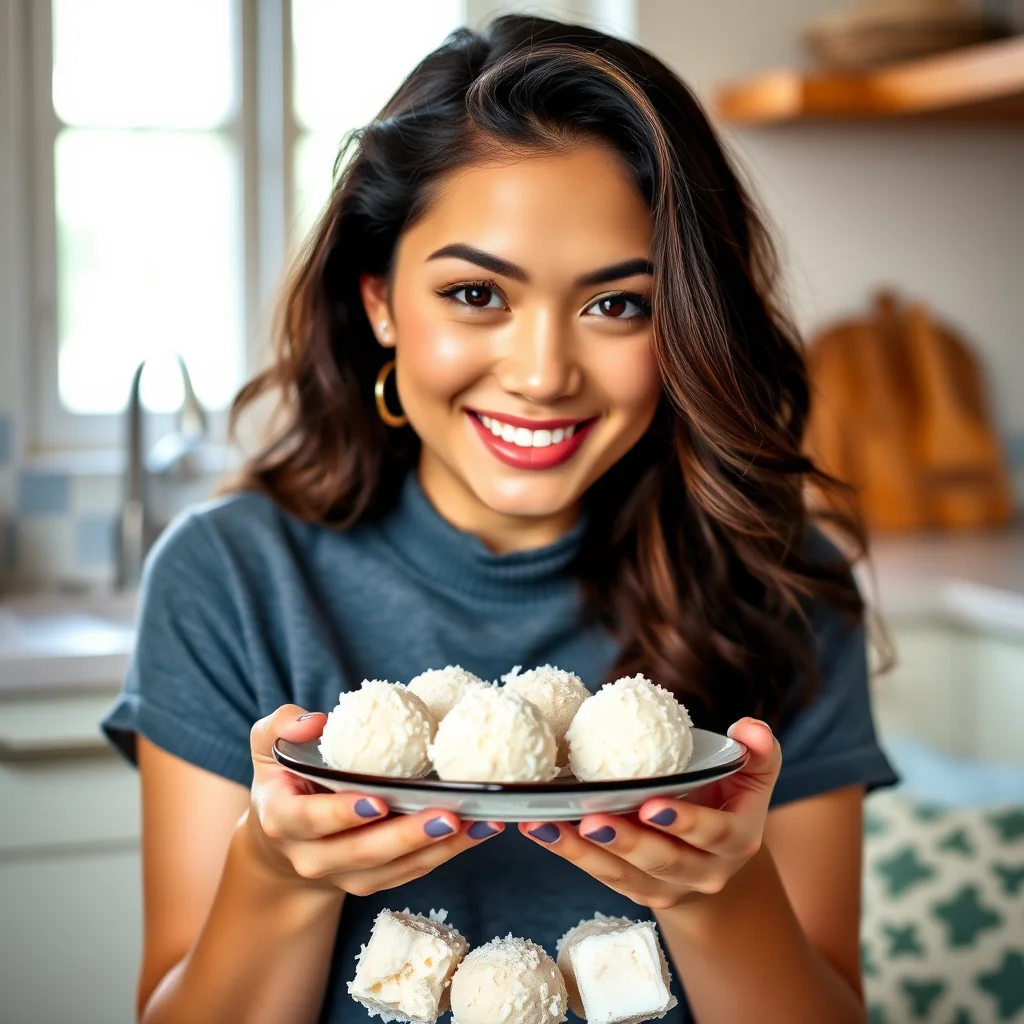 4-Ingredient Keto Coconut Fat Bombs – vegetarian recipe