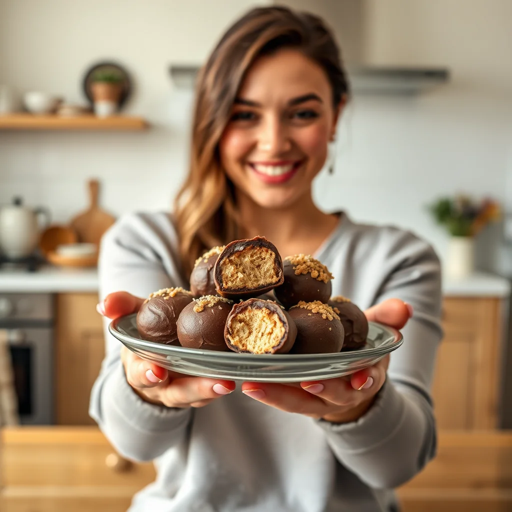 Keto Chocolate Almond Butter Fat Bombs – vegetarian recipe