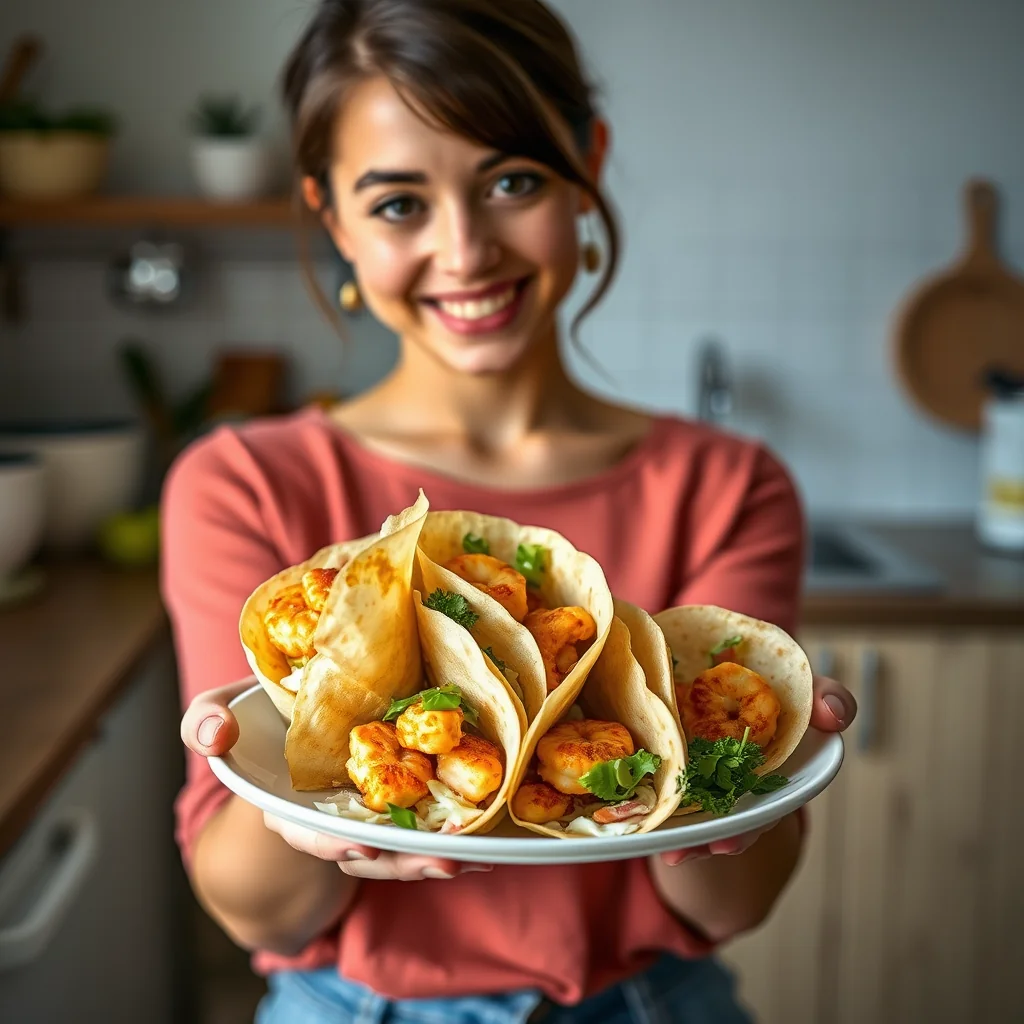Coconut Curry Shrimp Wraps with Peanut-Cilantro Slaw – vegetarian recipe
