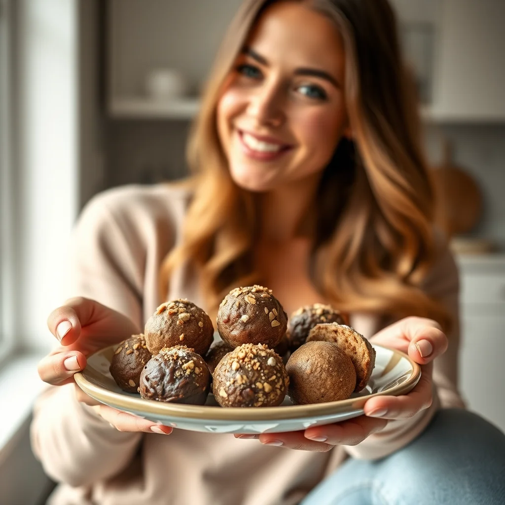 No-Bake Chocolate Peanut Butter Protein Balls – vegetarian recipe