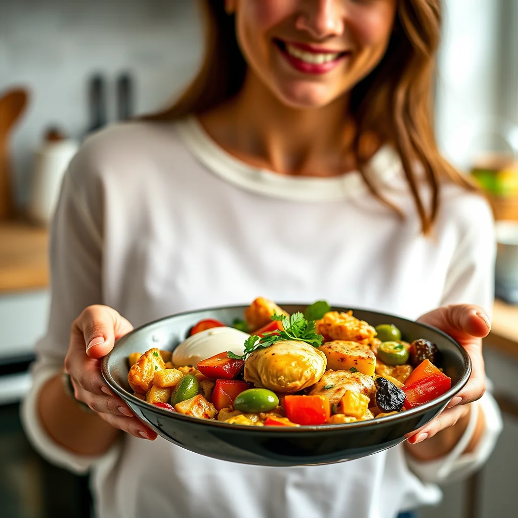 One-Pan Thai Coconut Chicken & Vegetable Bake – vegetarian recipe