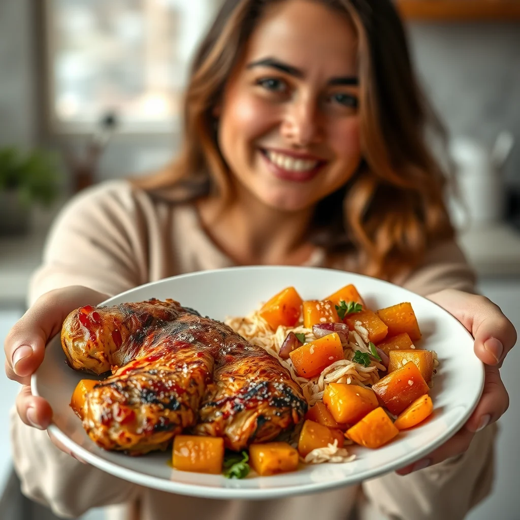 Pan-Roasted Chicken and Apricot Salad – vegetarian recipe