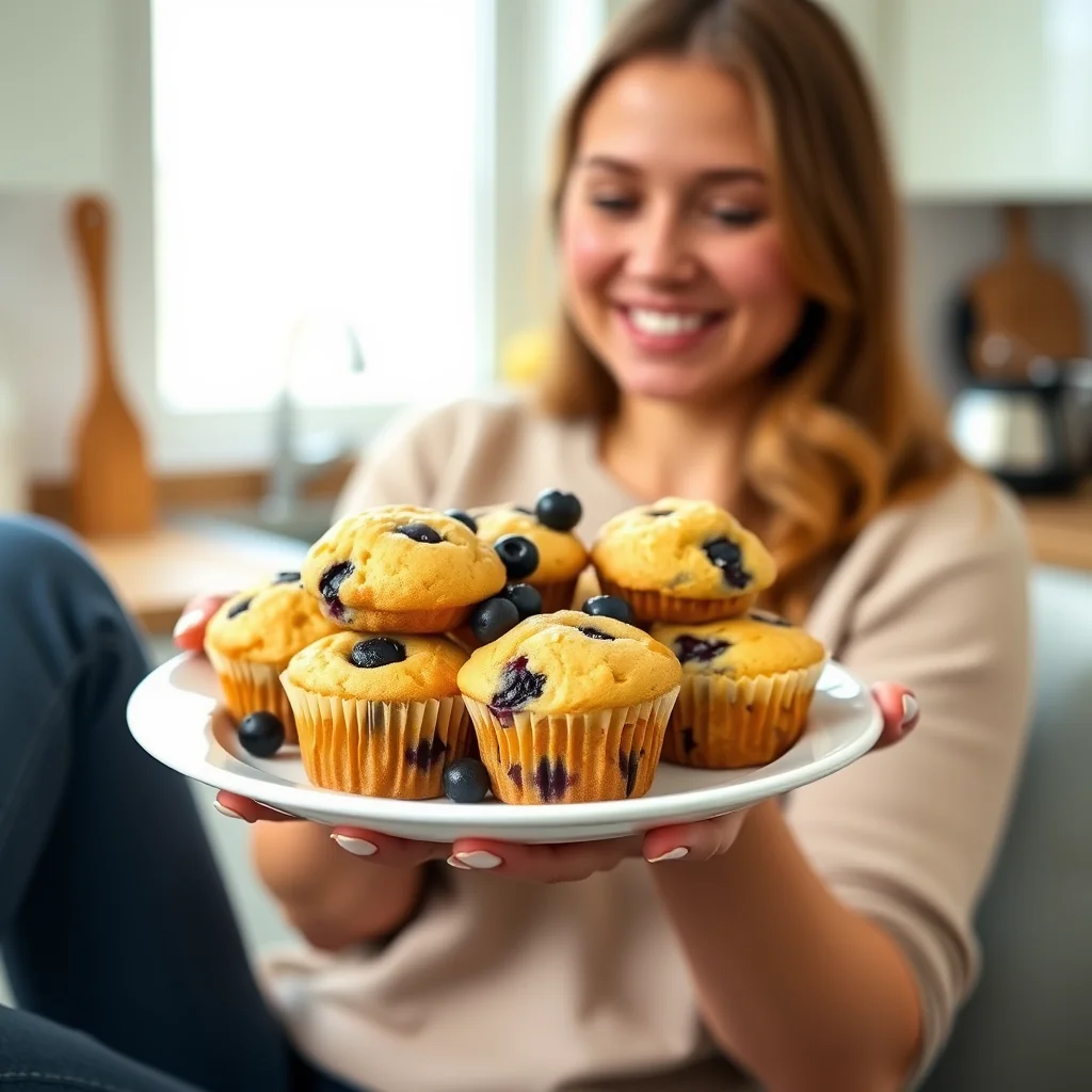 Keto Lemon Blueberry Muffins – vegetarian recipe