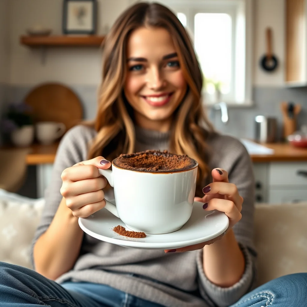 5-Minute Keto Chocolate Mug Cake – vegetarian recipe