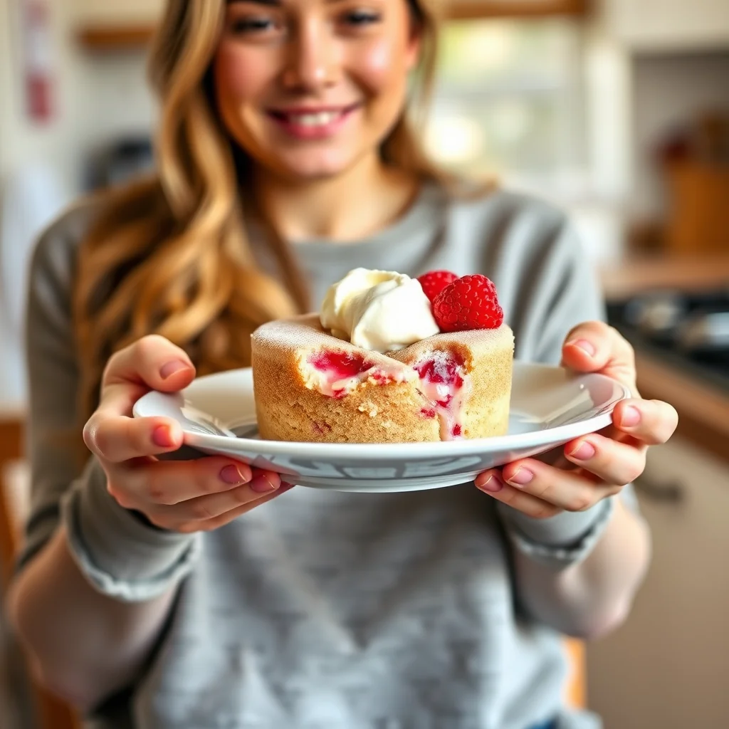 90-Second Keto Raspberry Mug Cake – vegetarian recipe