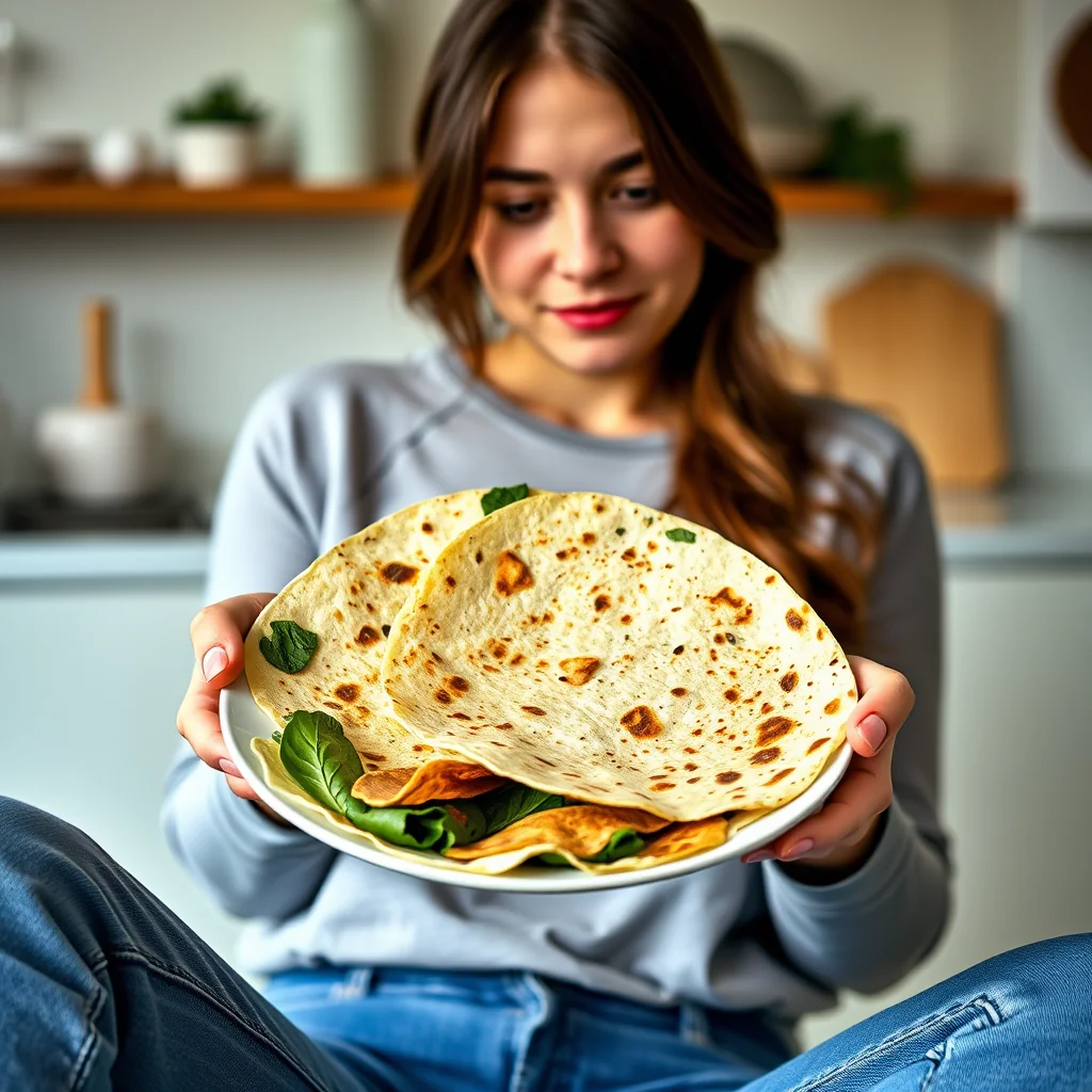 Homemade Keto Tortillas (3 Ways: Spinach, Pesto, Curried) – vegetarian recipe