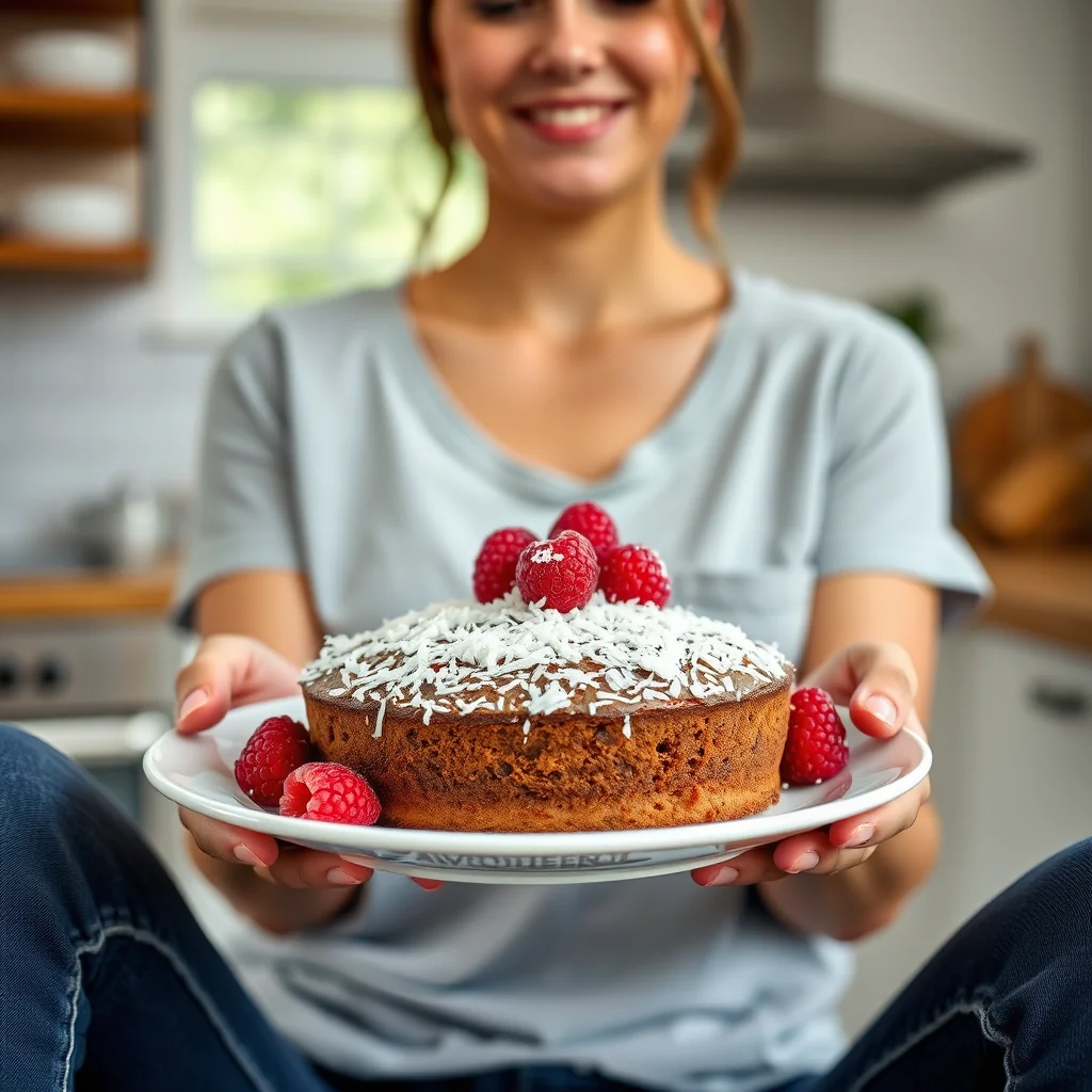 Slow Cooker Keto Raspberry Coconut Cake – vegetarian recipe