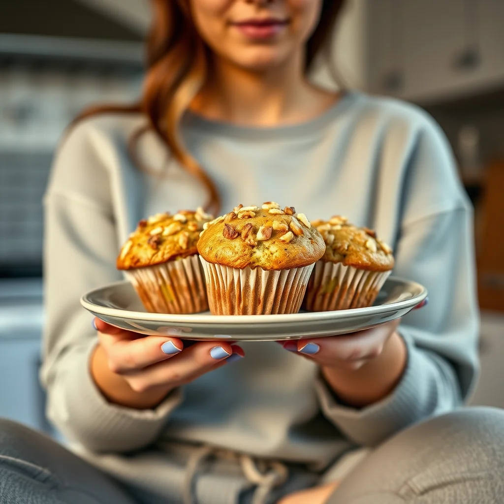 Keto Banana Nut Muffins (with Avocado) – vegetarian recipe
