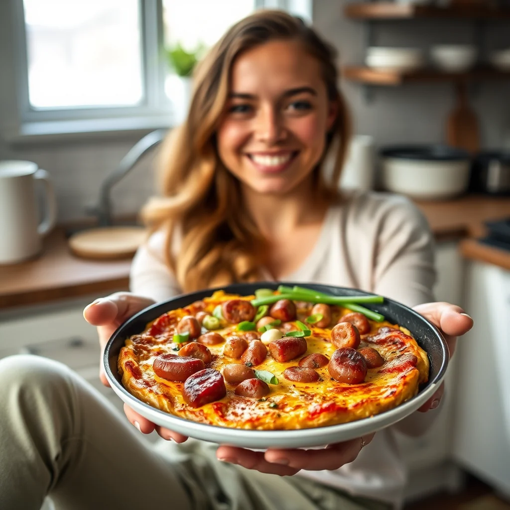 One-Pan Italian Sausage and Veggie Frittata – vegetarian recipe
