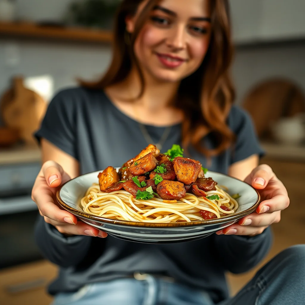 Keto Pork Stir-Fry with Shirataki Noodles – vegetarian recipe