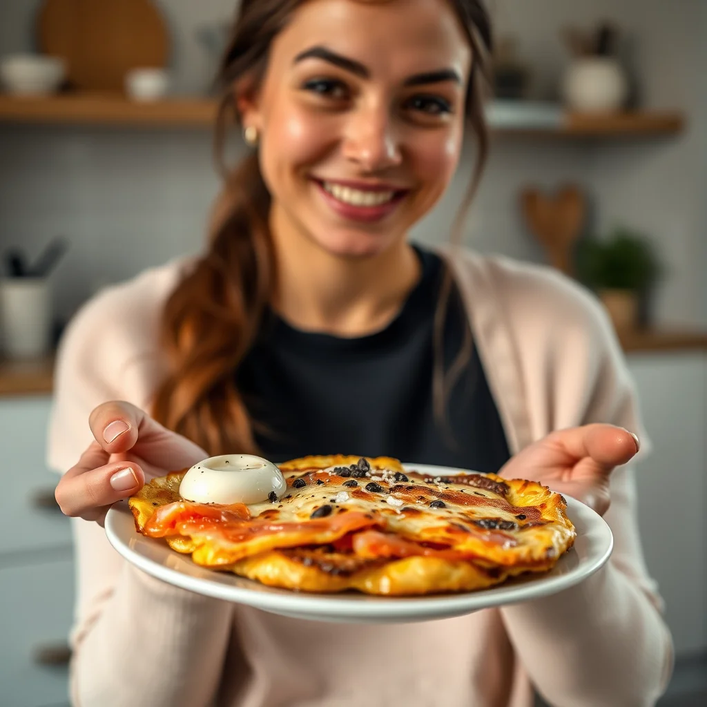 Smoked Salmon and Goat Cheese Frittata – vegetarian recipe
