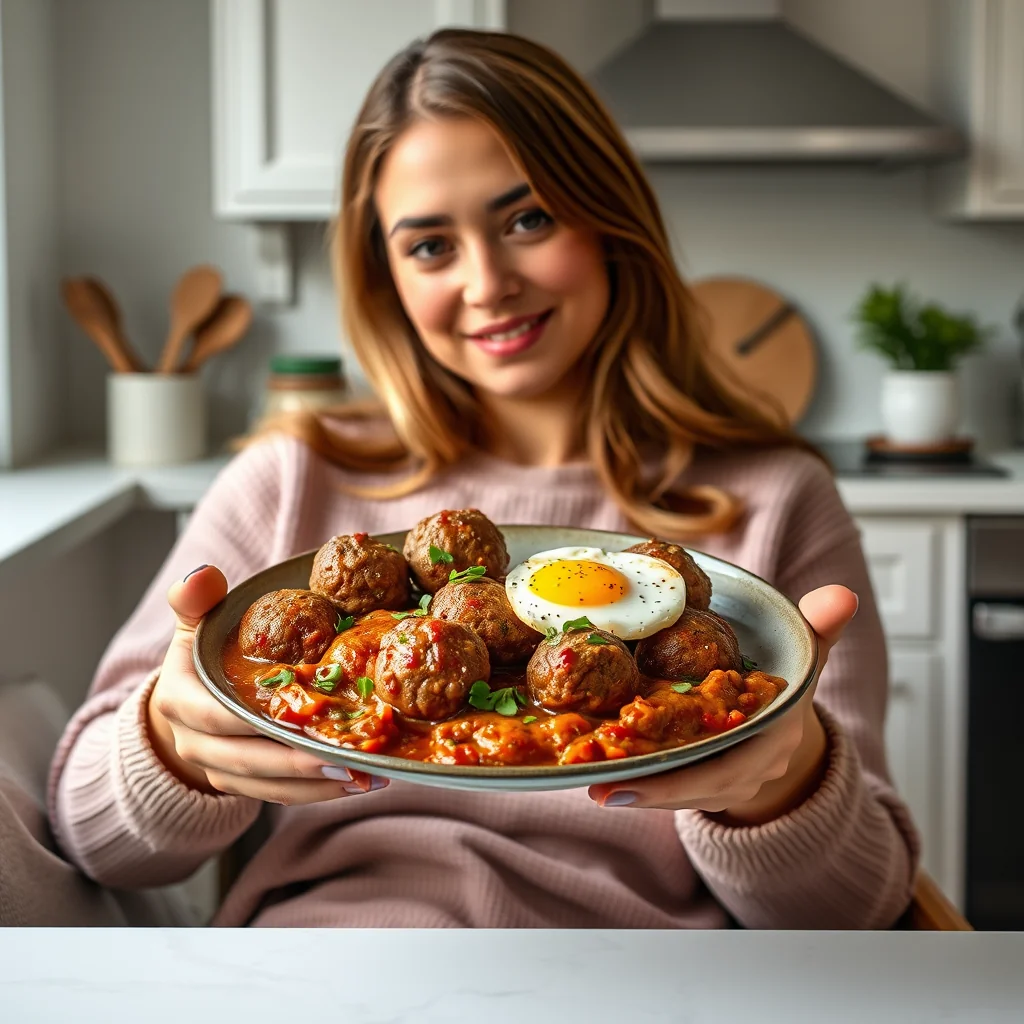 Keto Kefta Meatball & Egg Tagine (One-Pan Moroccan Wonder) – vegetarian recipe