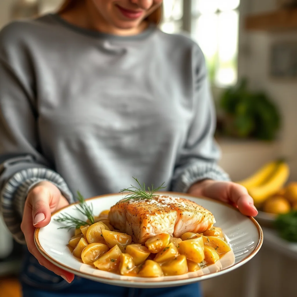 Elegant & Effortless Slow Cooker Salmon with Rutabaga and Di – vegetarian recipe