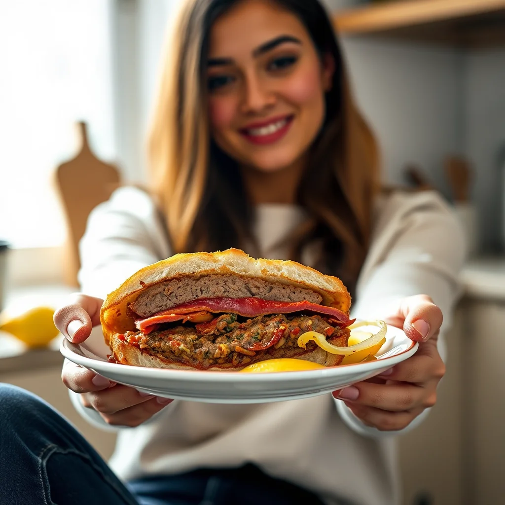 A Reuben Sandwich in Meatloaf Form – vegetarian recipe