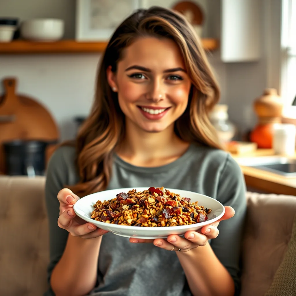 Savory Spiced Bacon Granola (Low-Carb, Grain-Free) – vegetarian recipe