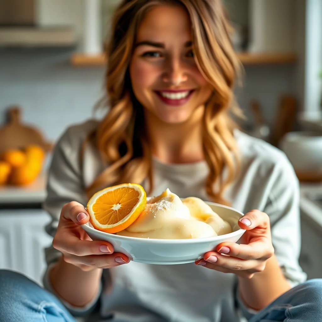 Slow Cooker Creamy Citrus Pudding – vegetarian recipe