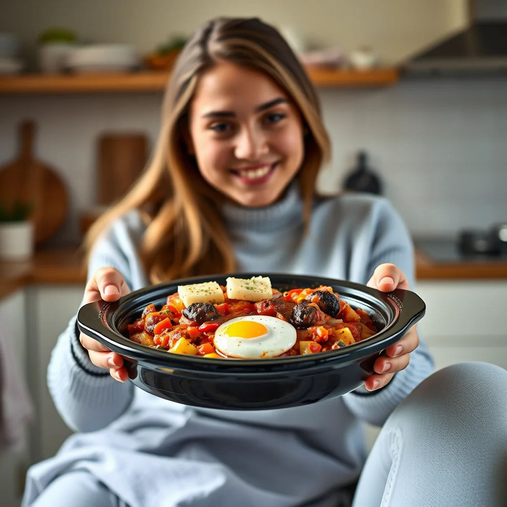 The Easiest, Most Flavorful Slow Cooker Shakshuka – vegetarian recipe