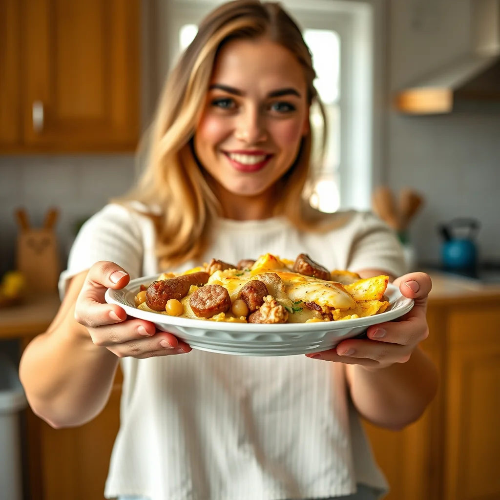 Slow Cooker Sausage and Egg Casserole – vegetarian recipe