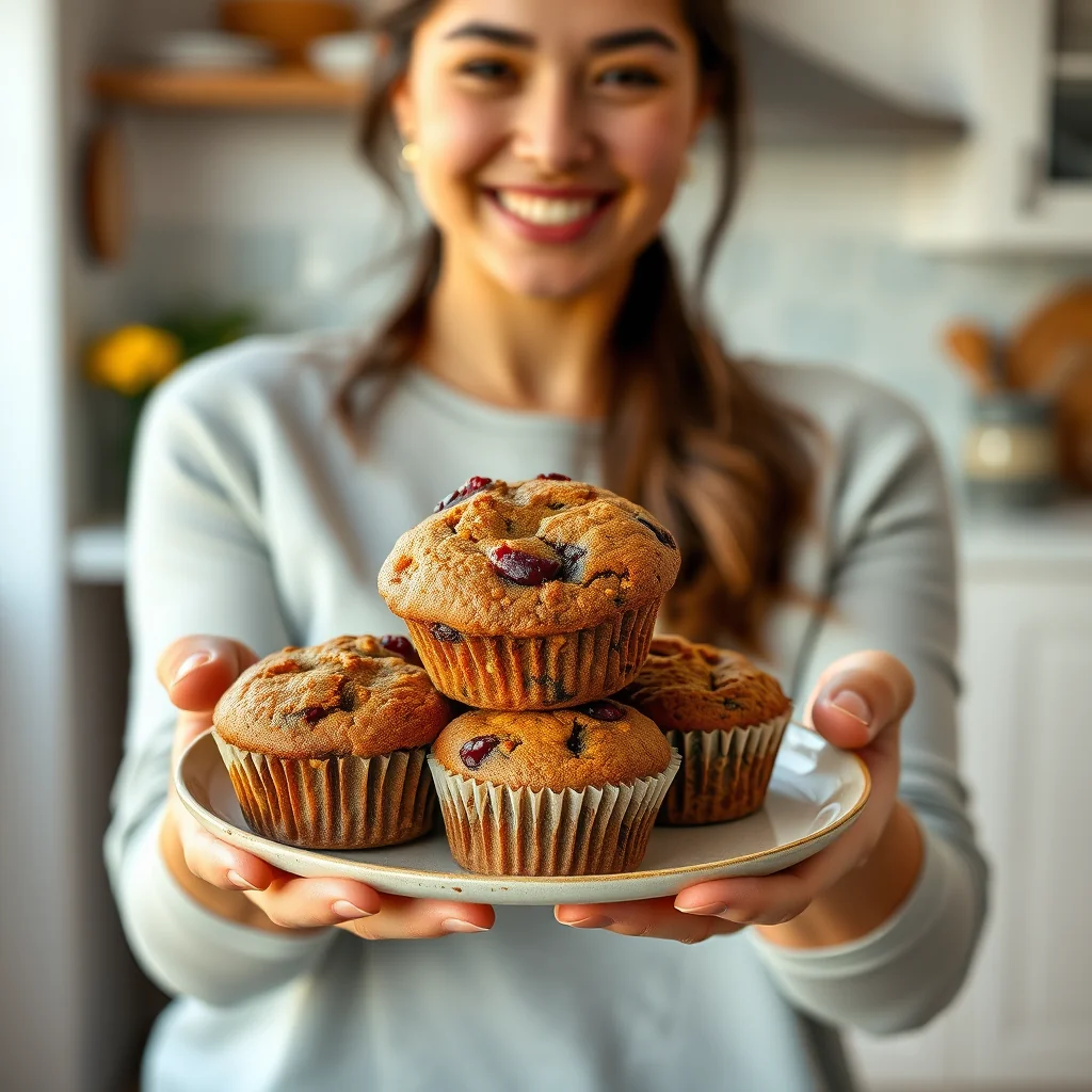 Keto Pumpkin Cranberry Muffins – vegetarian recipe
