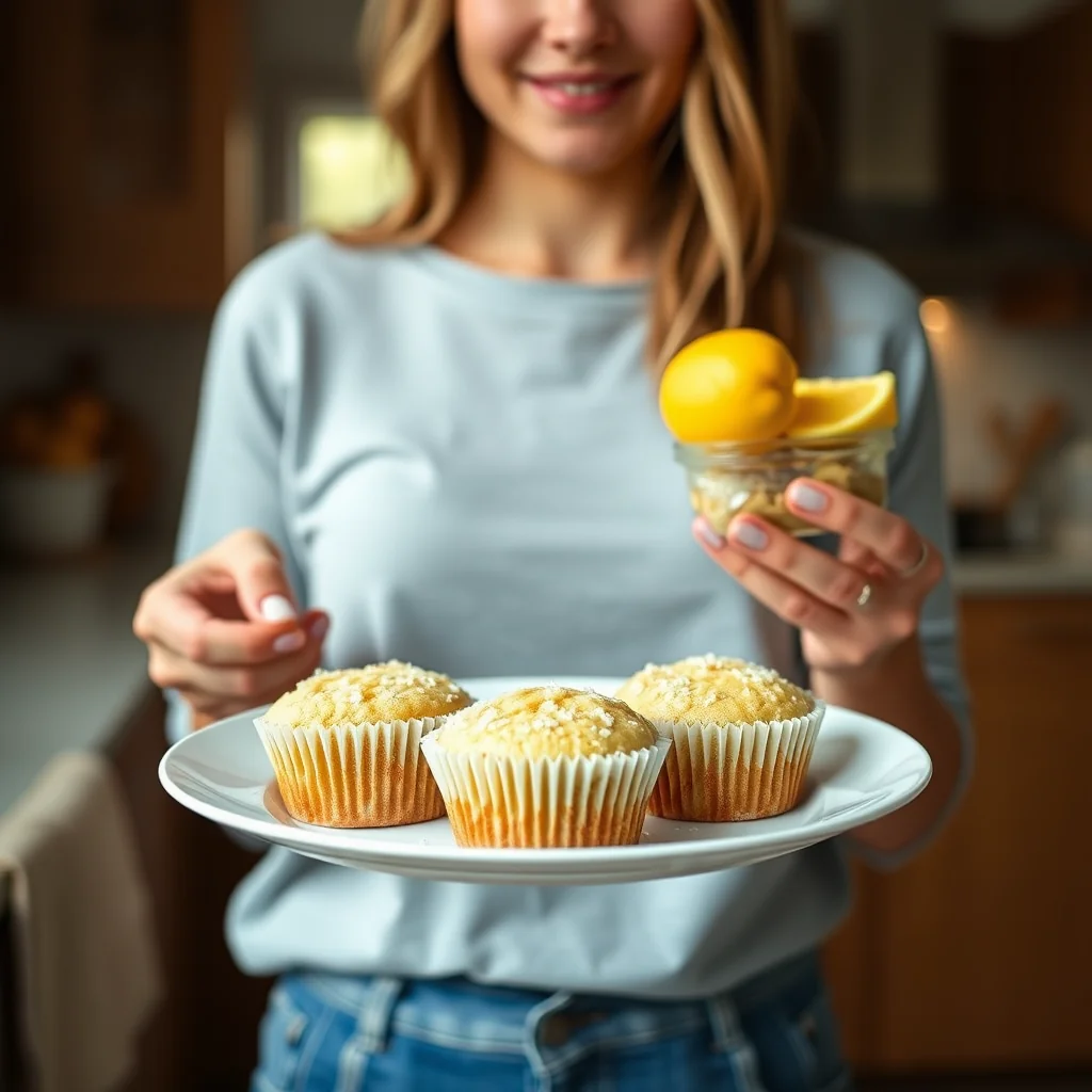 Keto Lemon Coconut Muffins – vegetarian recipe
