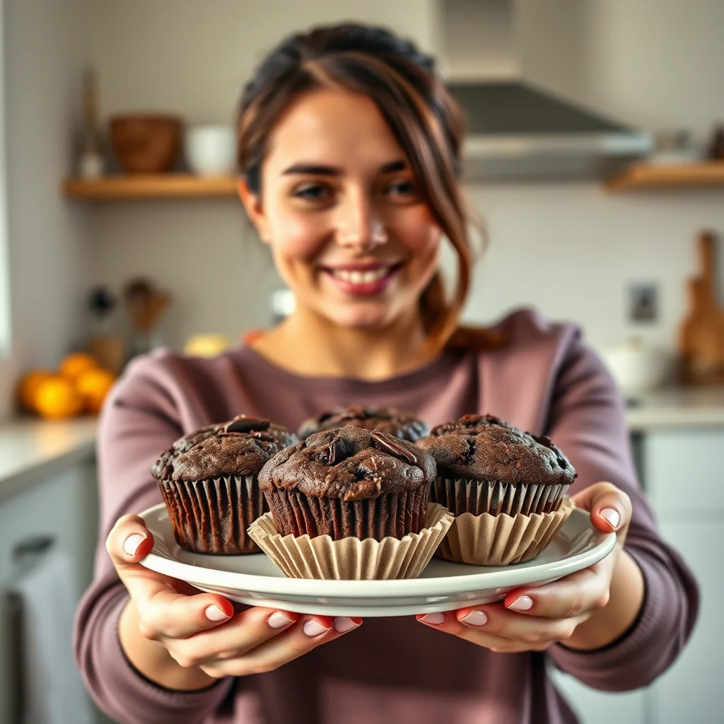 Easy Keto Chocolate Blender Muffins – vegetarian recipe