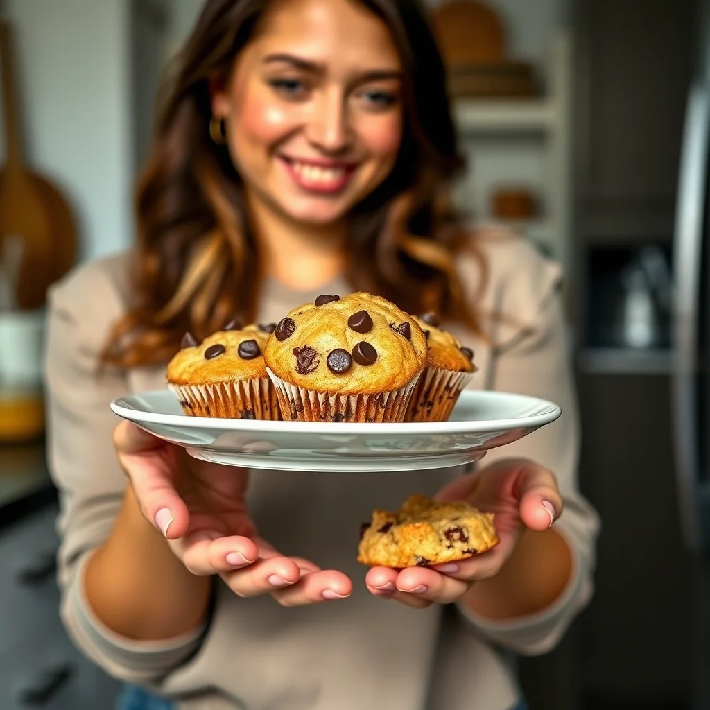 Keto Peanut Butter Chocolate Chip Muffins – vegetarian recipe