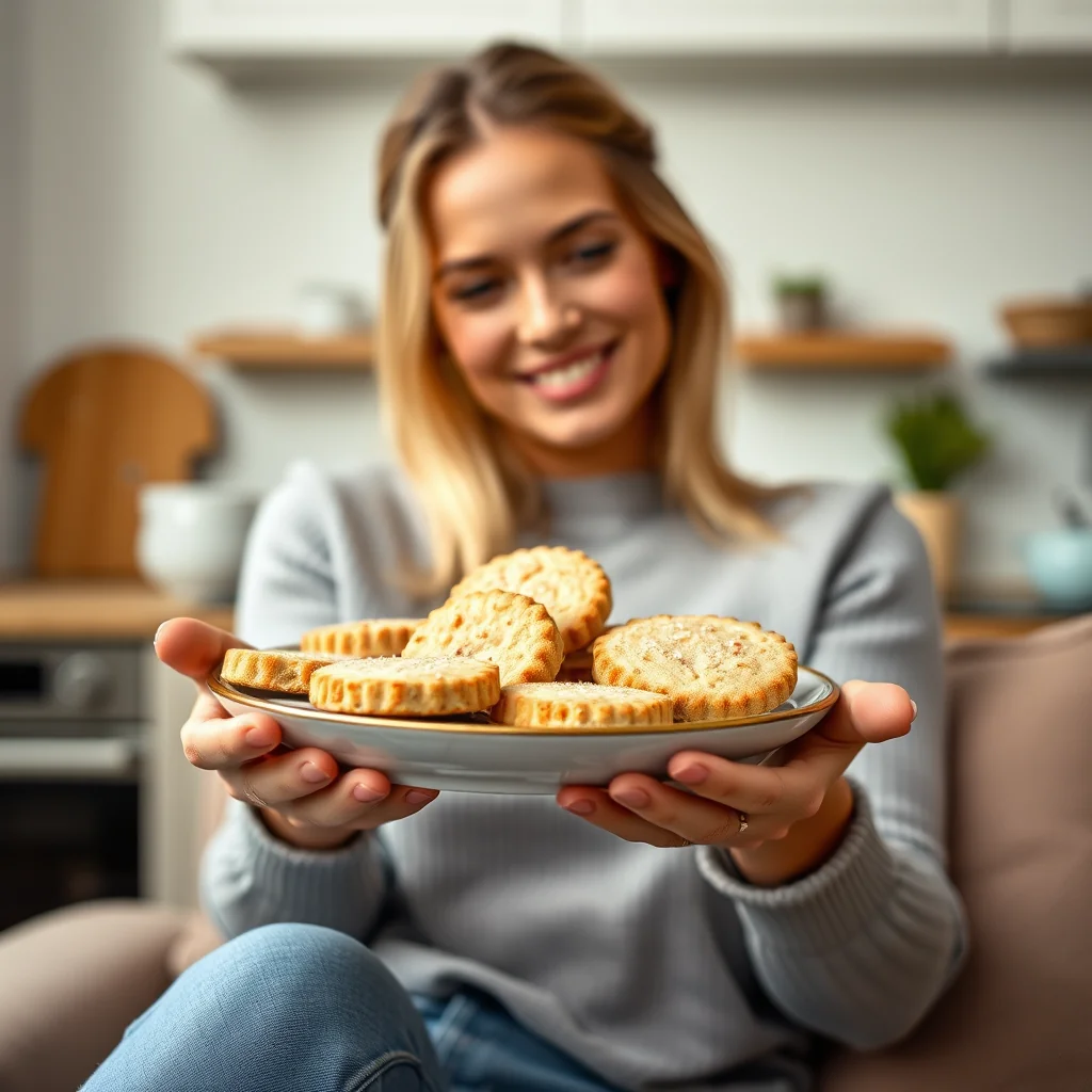 Keto Toasted Almond Shortbread Cookies – vegetarian recipe