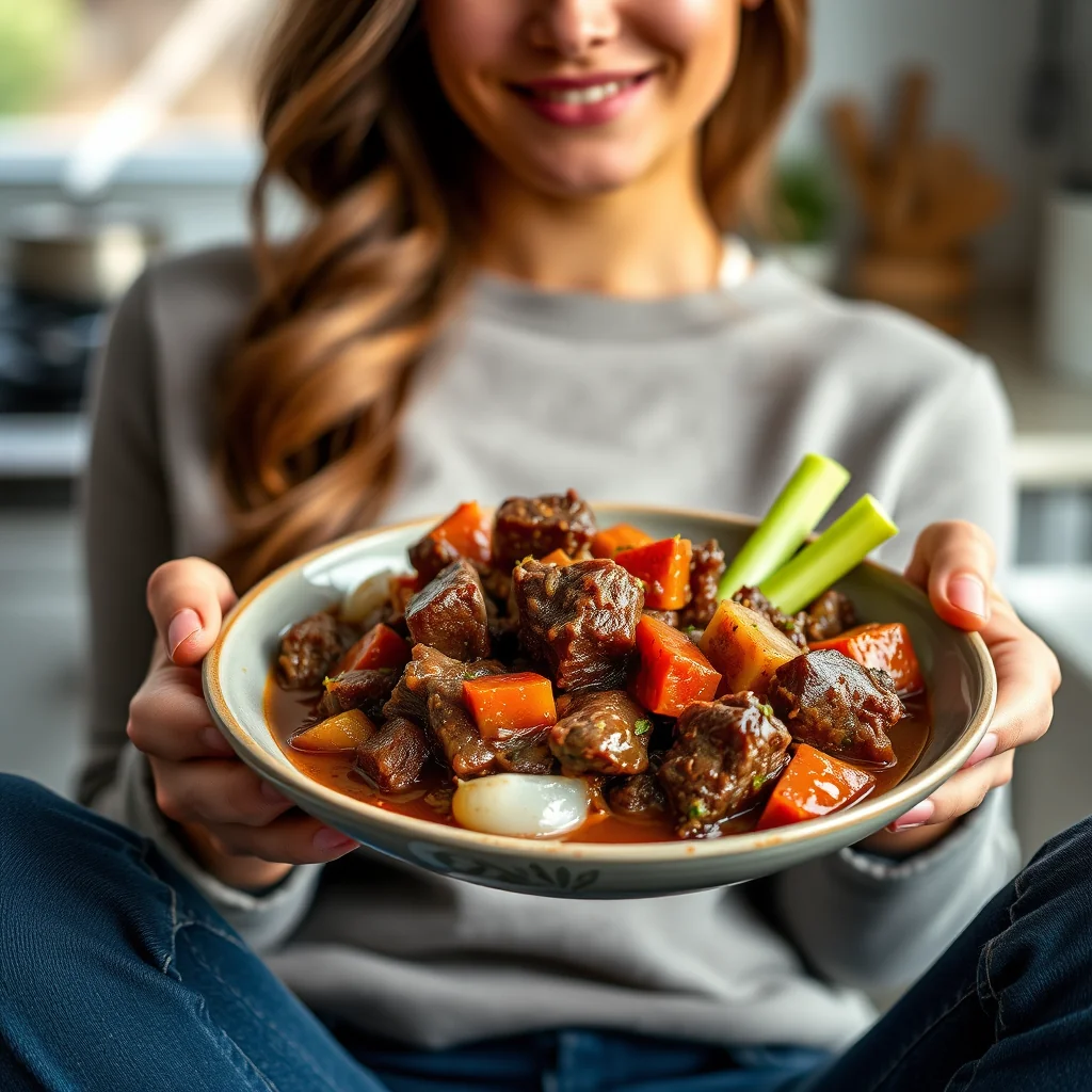 Slow Cooker Old-Fashioned Beef Stew (Keto) – vegetarian recipe