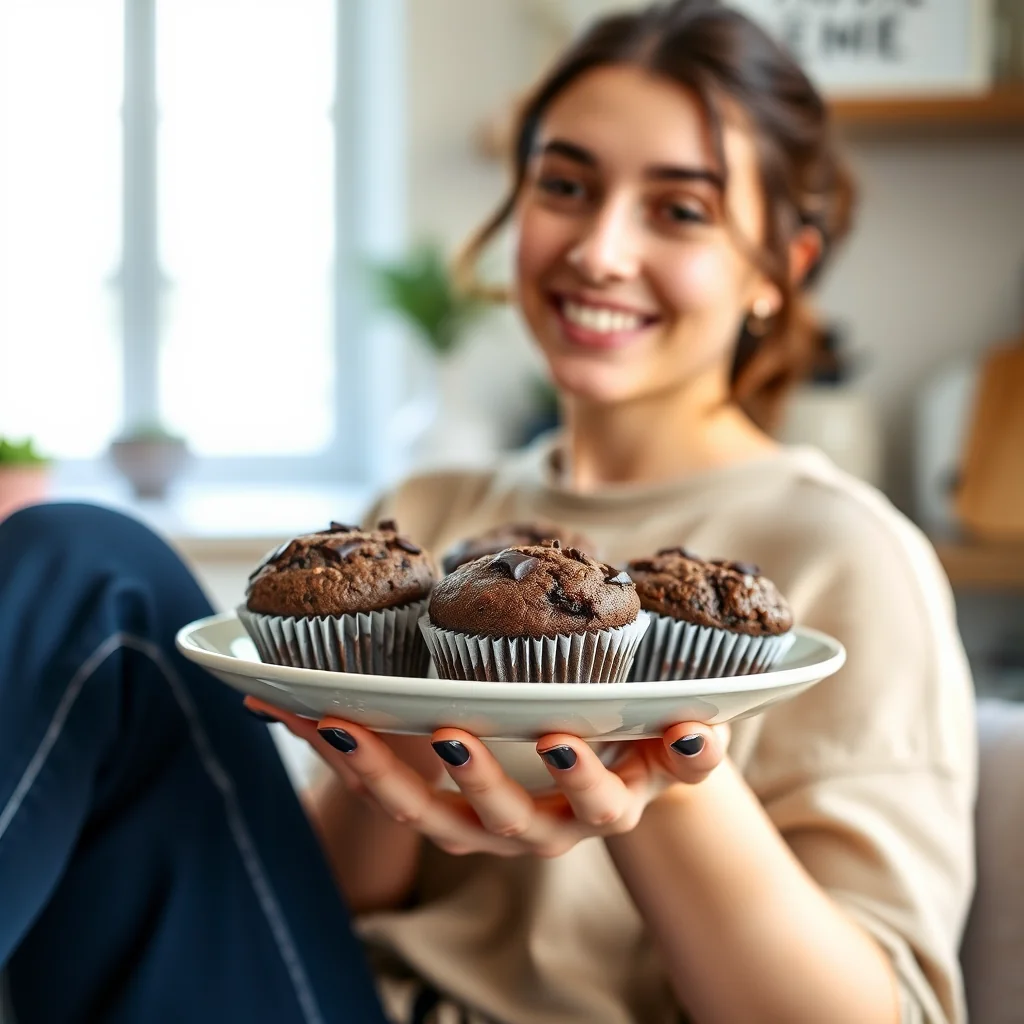 Keto Chocolate Zucchini Muffins – vegetarian recipe