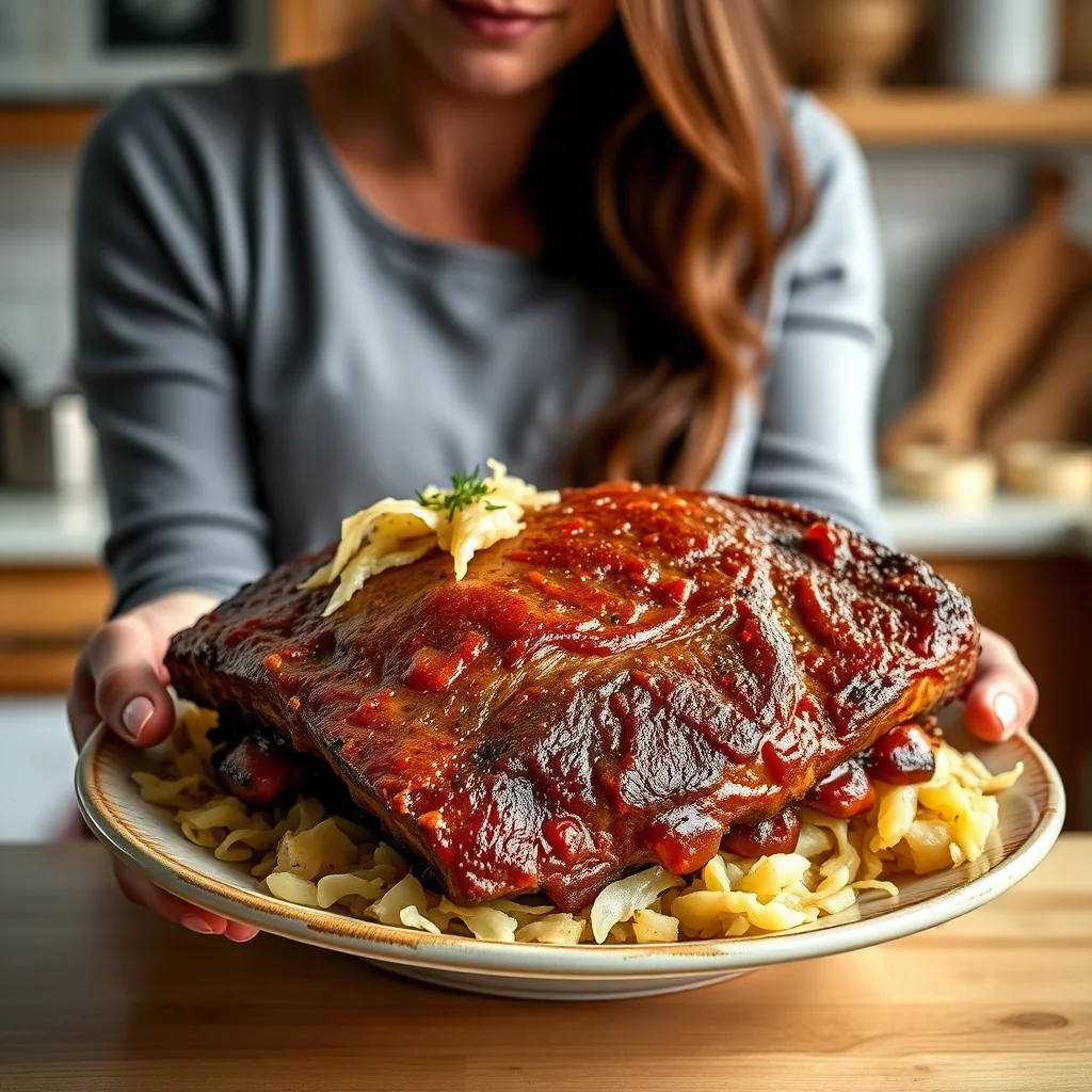 Slow Cooker Country Ribs with Sauerkraut – vegetarian recipe