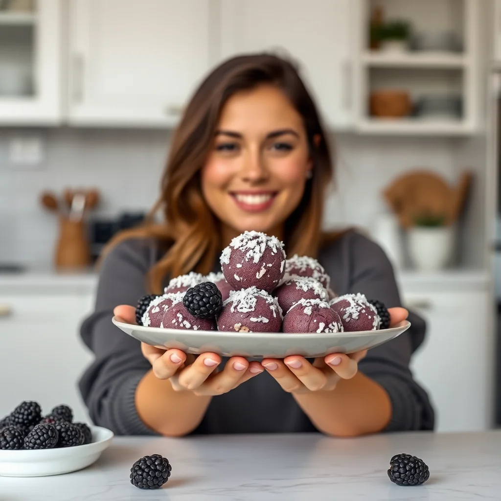 Blackberry Coconut Fat Bombs – vegetarian recipe