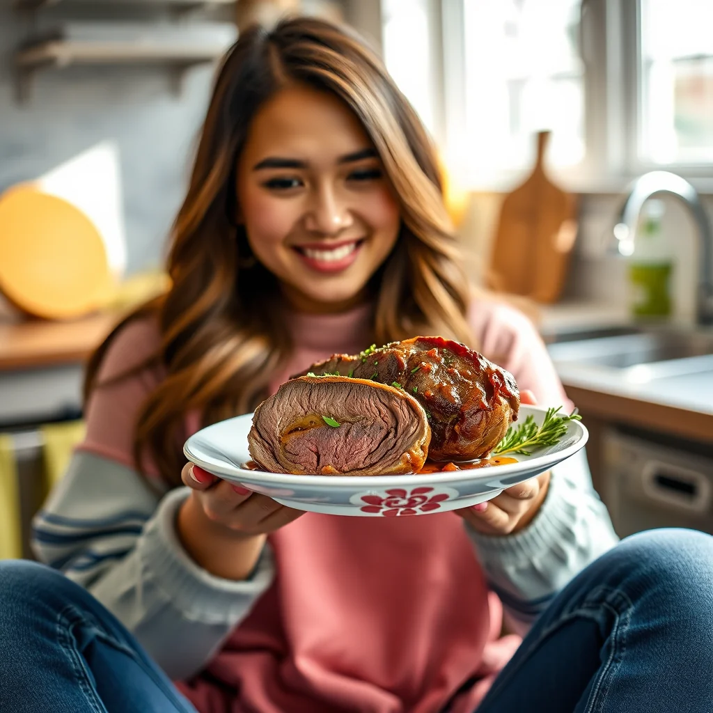 Slow Cooker Italian Stuffed Flank Steak – vegetarian recipe