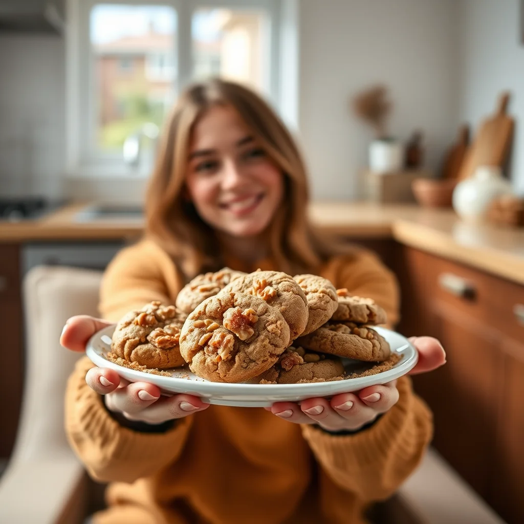 4-Ingredient Keto Walnut Cookies – vegetarian recipe