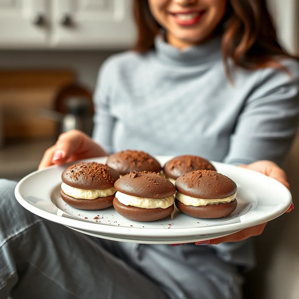Keto Chocolate Almond Whoopie Pies – vegetarian recipe