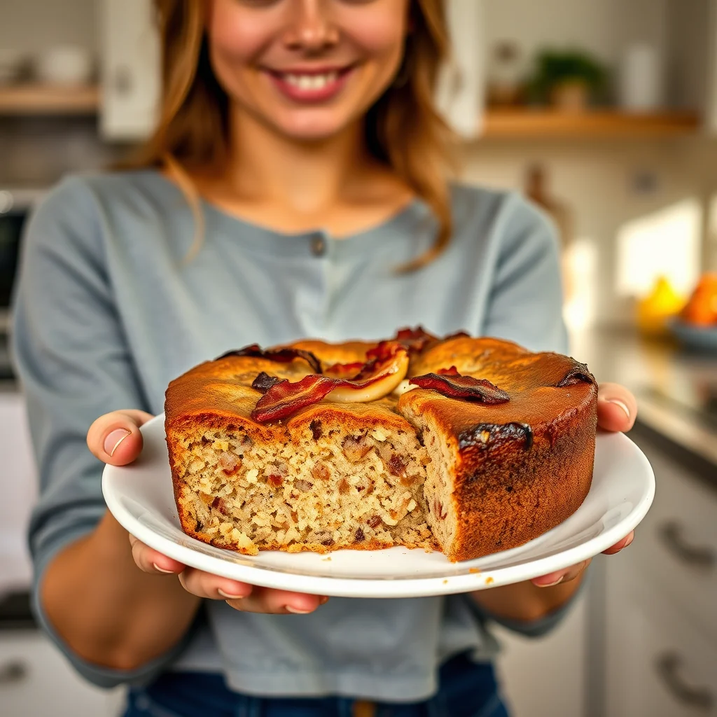 Keto Maple Bacon Apple Cake – vegetarian recipe