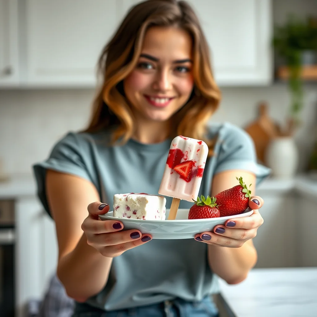 The Ultimate Keto Summer Treat: Strawberry Cheesecake Ice Po – vegetarian recipe