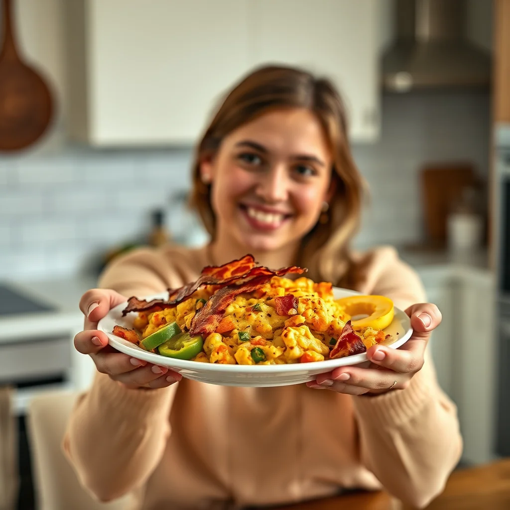 A Taste of the Open Road: Our Go-To Breakfast Scramble – vegetarian recipe