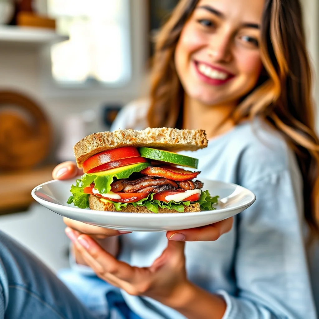 The Ultimate Bread-Free BLT: Keto Avocado Sandwich – vegetarian recipe