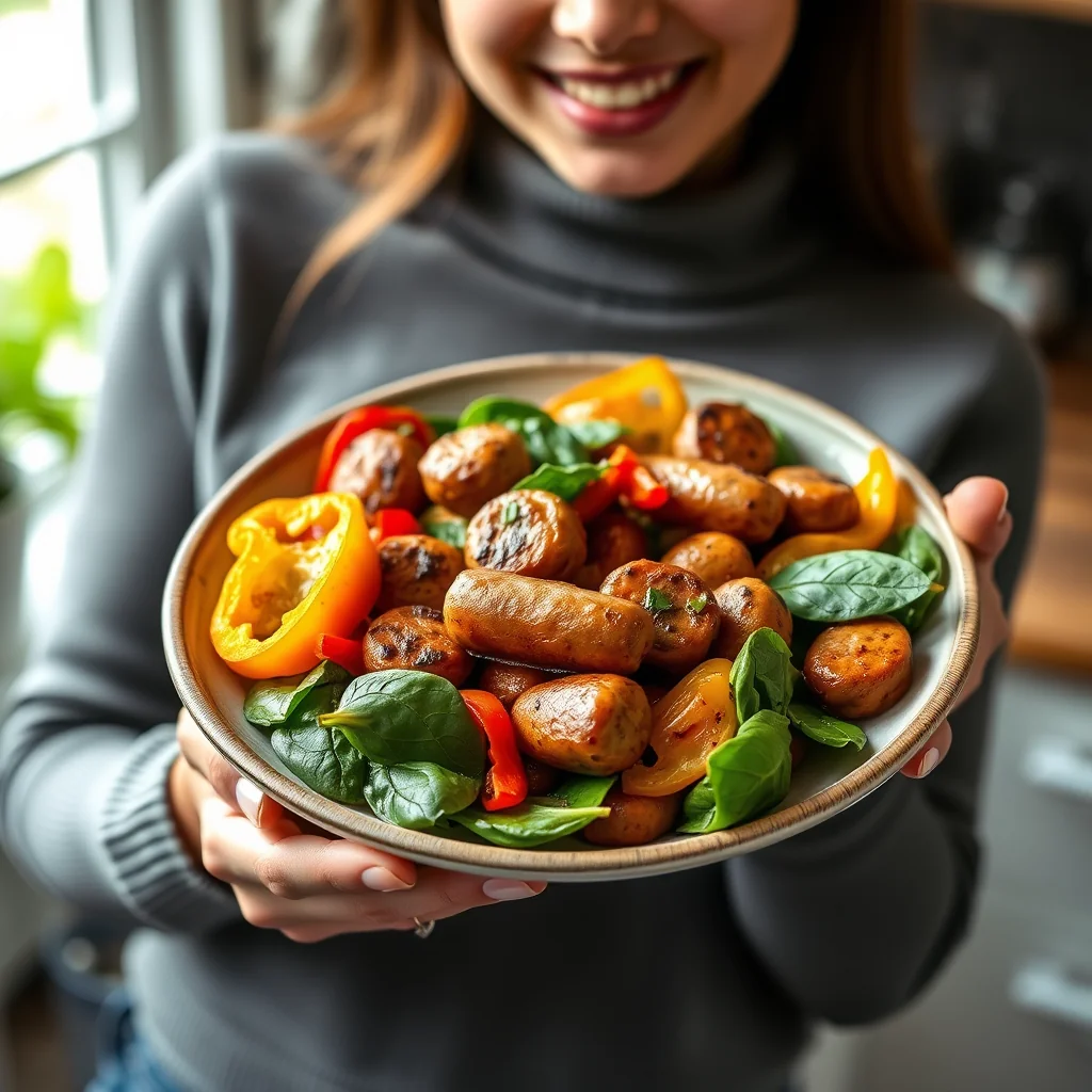 Vibrant Sausage and Pepper Skillet – vegetarian recipe