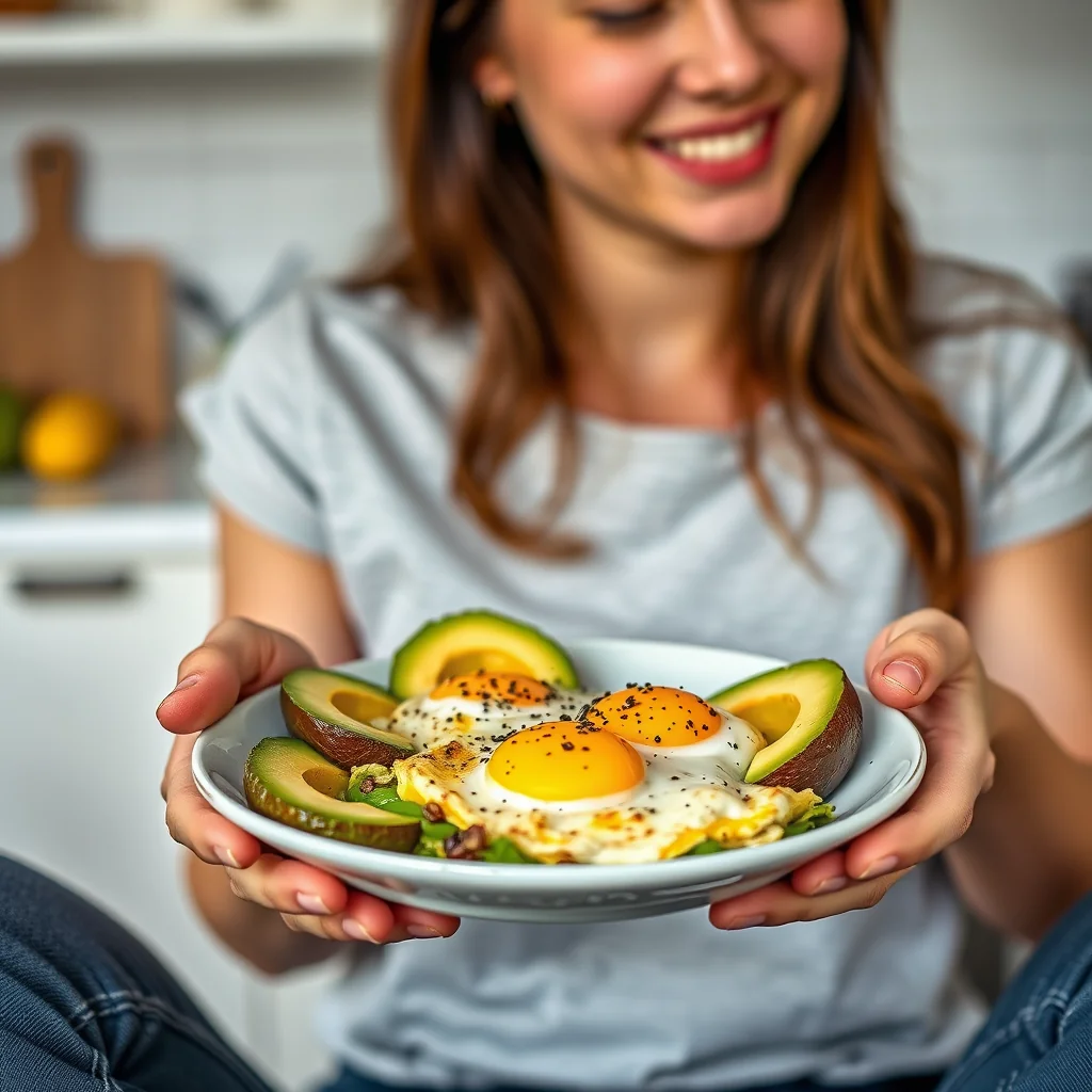 Slow Cooker Avocado Baked Eggs – vegetarian recipe
