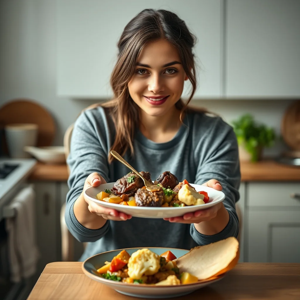 Slow Cooker Lamb and Cauliflower Stew – vegetarian recipe