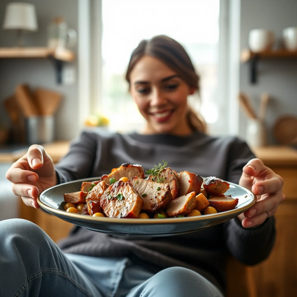 Caraway Pork and Pepper Skillet – vegetarian recipe