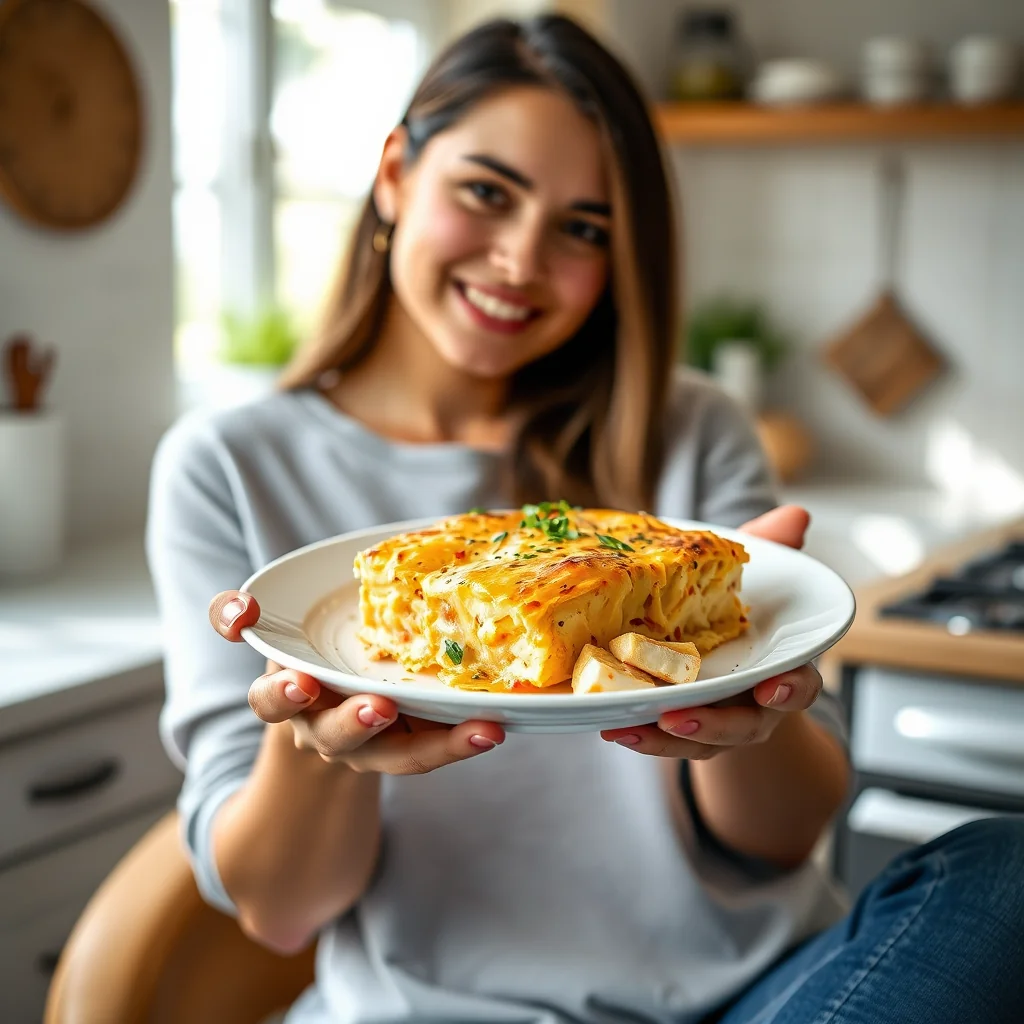 Cheesy Baked Tofu Casserole (Keto-Friendly) – vegetarian recipe