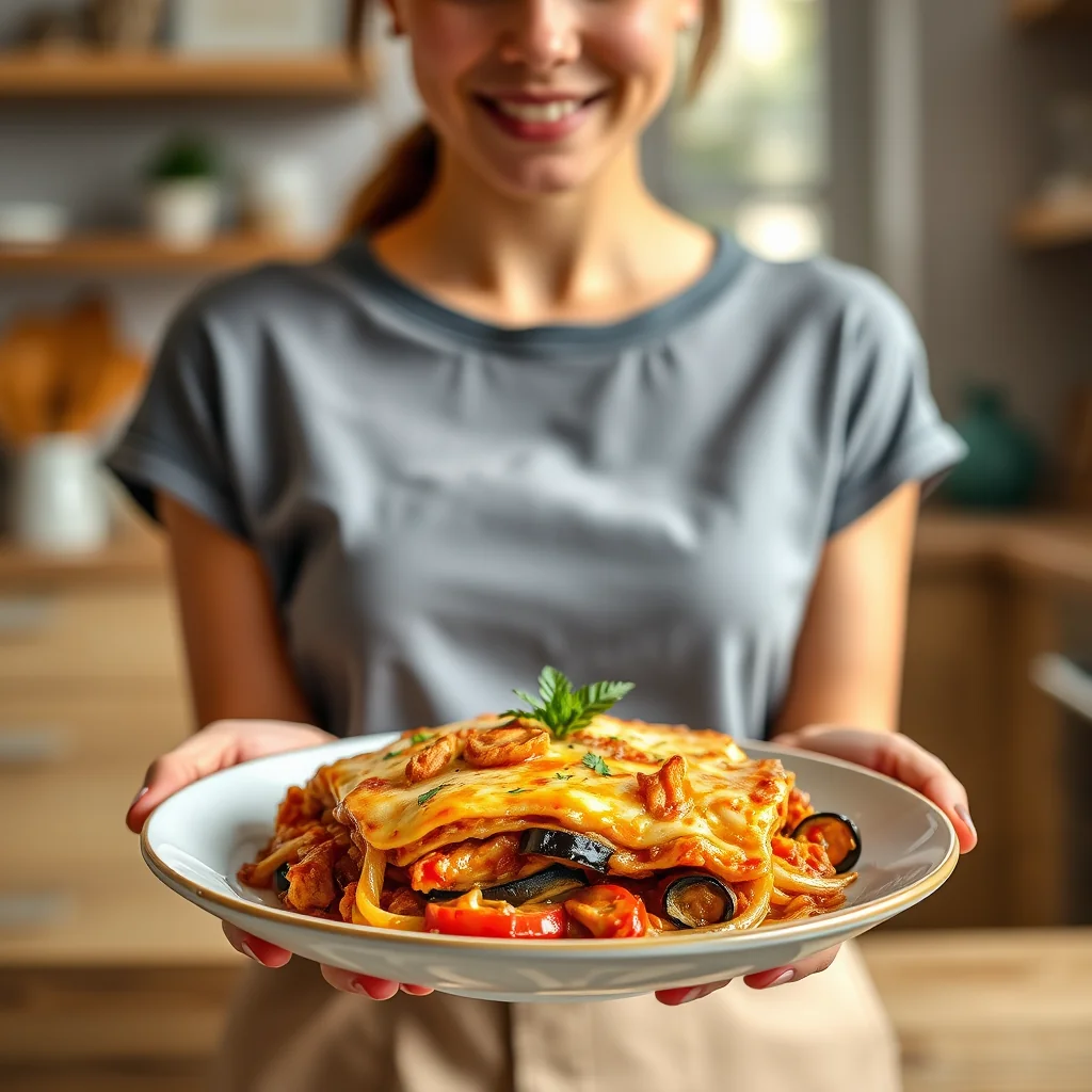 Keto Chicken Lasagna with Eggplant – vegetarian recipe
