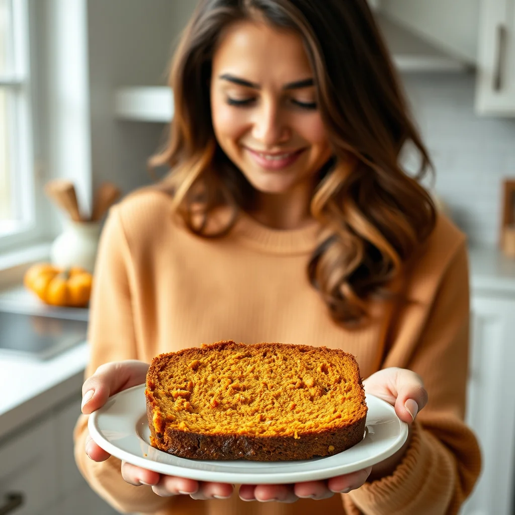 Keto Pumpkin Bread with Cream Cheese Frosting – vegetarian recipe