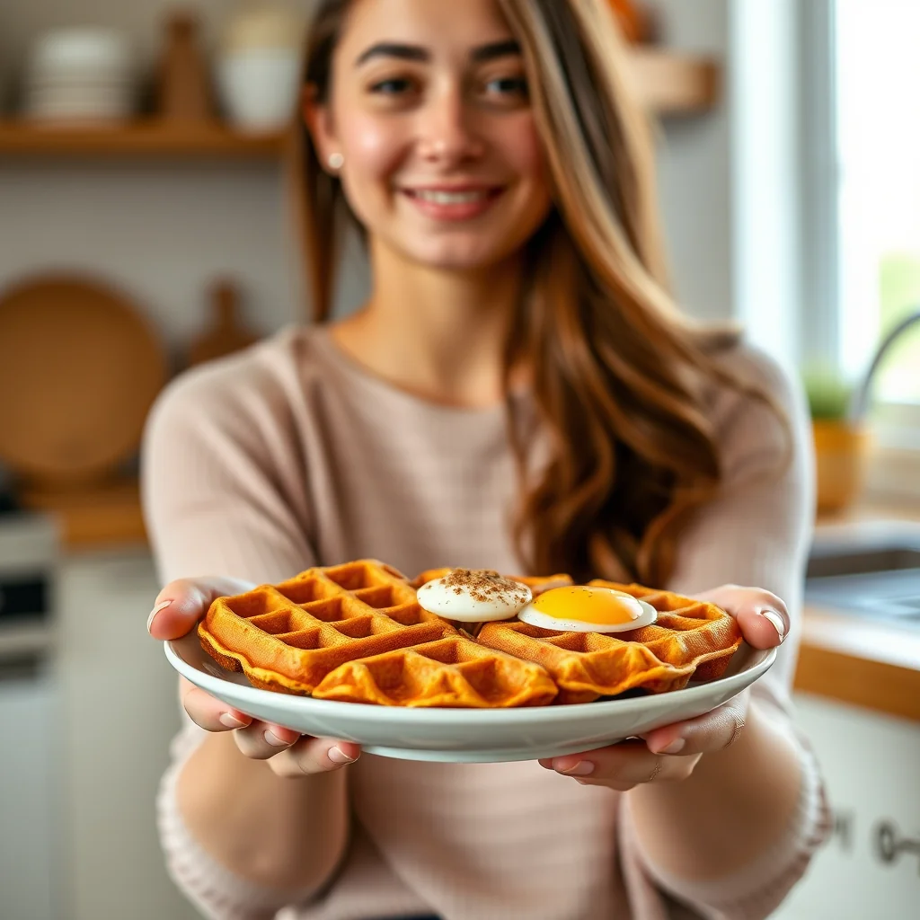 Keto Pumpkin Spice Chaffles – vegetarian recipe