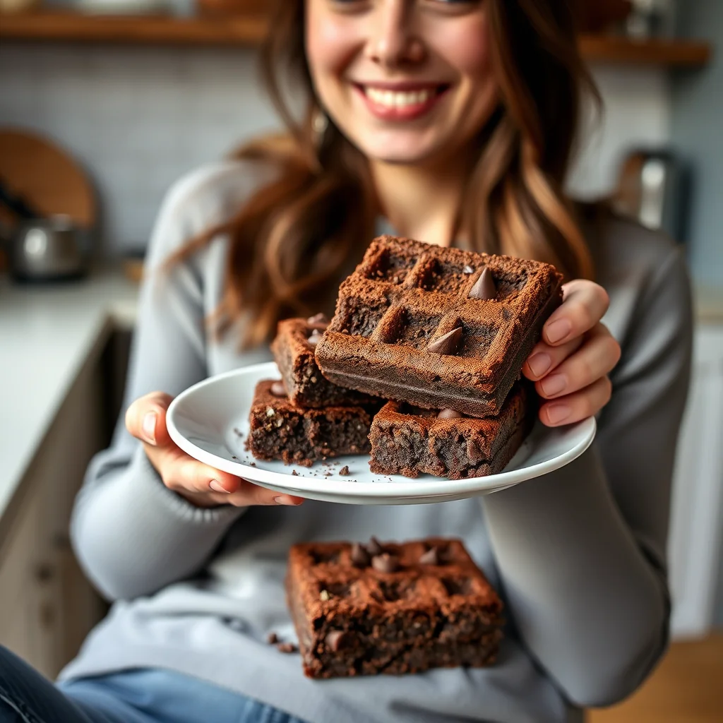 Incredible Keto Chocolate Chaffles (Brownie-Style) – vegetarian recipe