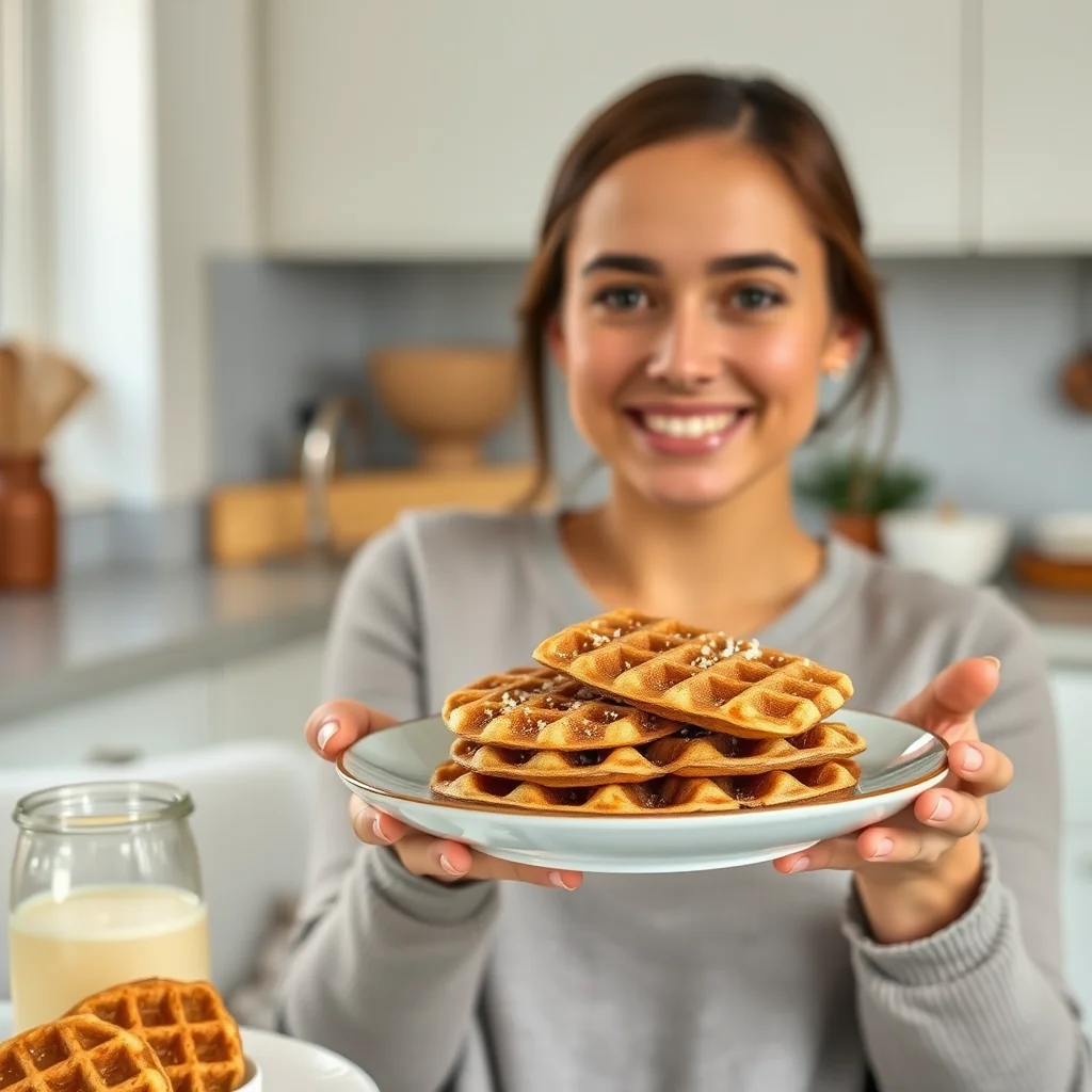 Keto Hazelnut Chaffles – vegetarian recipe